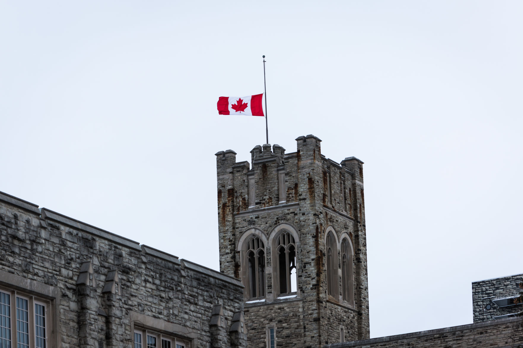 UC Flag Half Mast